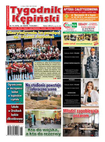 Najnowszy numer Tygodnika Kepińskiego - 15